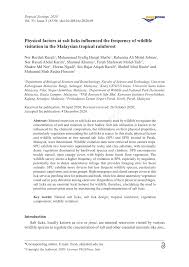 Nilai 3 flora sdn bhd. Pdf Physical Factors At Salt Licks Influenced The Frequency Of Wildlife Visitation In The Malaysian Tropical Rainforest