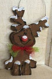 Reindeer Wood Craft Crafts Kerst Knutselen Kerst Kerstmis
