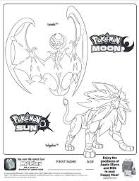 This pokémon is said to be a male evolution of cosmog. Lunala Solgaleo Sun And Moon Pokemon Coloring Pages Novocom Top