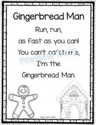 Run Run As Fast As You Can Gingerbread Man Lyrics Gingerbread Man Printable Christmas Poem For Kids Christmas Poems Poetry Notebooks Common Core Kindergarten Reading