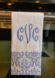 Maybe you would like to learn more about one of these? Monogrammed Dish Towel Via Etsy Great Idea Dish Towels Blue Towels Home Goods Decor