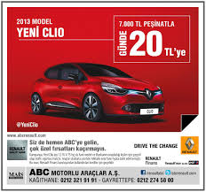 Yeni Renault Clio 7 000 Tl Pesinatla Gunde 20 Tl Ye Abc De Renkler