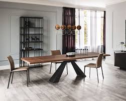 Beautifully Stylish Contemporary Extendible Dining Table With Top And Extensions Contemporary Dining Room Furniture Wood Table Design Italian Furniture Stores