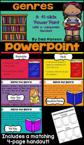 Literary Genres Powerpoint With Distance Learning Option Genre Activities Teaching Genre Literary Genre