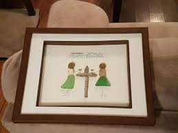 Girls Friends Drinks Beach Glass Art Beach Glass Crafts Seaglass Art Ideas Beach Glass Art