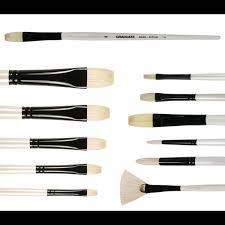 Pour appliquer de la peinture alkyde en une seule couche. Pinceau Graduate En Soies De Porc Daler Rowney Creastore