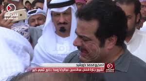 تأثر وبكاء المذيع محمد خورشيد في جنازة الفنان عبدالحسين عبدالرضا Youtube