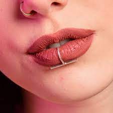 Fake Lip Ring Lip Cuff Faux Snake Bites Body Jewelry No Piercing Silver Lip Piercing Lip Hoop Minimal Bar Nose Ring Septum Fake Lip Ring Lip Cuffs Fake Lips
