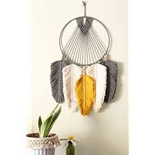 Great savings & free delivery / collection on many items. Crafts Drapes Macrame Dream Catcher Yarn Wall Art Macrame Feather Modern Macrame Wall Hanging Boho Wall Hanging Wall Tapestry Macrame Amazon In Home Kitchen