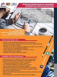 Berdaftar dengan syarikat anchor di bawah program pembangunan vendor (ppv). Program Pembangunan Usahawan Profesional Muda Bumiputera