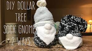 Diy Dollar Tree Sock Gnome 2 Ways Youtube