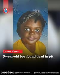 The body of a five-year-old boy was found in a pit behind a house