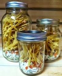 Chicken Noodle Soup Jar Meals Note These Are Made To Be Just Add Water Amp Microwave In The Jar But Mason Jar Soup Soup In A Jar Meals In A Jar