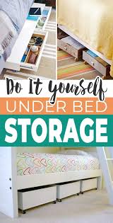 Which is why i made with diy under cabinet cookbook shelf that takes care of both those problems. Diy Under Bed Storage Ideas Projects The Budget Decorator