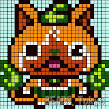 Epingle Par Amy Lee Sur 拼豆 アイロンビーズ Perlar Yokai Watch Perle A Repasser Modeles Creations