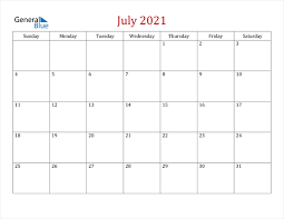 july 2021 calendar pdf word excel