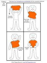 Sample Page From Dressing Skills Visual Schedules Occupational Therapy Kids Occupational Therapy Teaching Kids