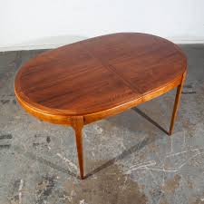 Upholstered in green and brown ticker stripe chenille. Mid Century Modern Dining Table Oval Expanding Table Lane Rhythm Walnut Leaf X2 Mid Century Sacramento
