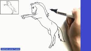 Pferd aquarellmalerei tattoo zeichnung, zeichnung ritmeester, blau und braun pferd splatter malerei, amerikanisches. Pferd Zeichnen Lernen Einfach Schritt Fur Schritt Fur Anfanger 4 Zeichnen Lernen Tutorial Youtube