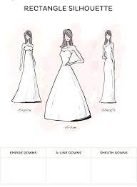 Wedding Dress Style Rectangle Style Wedding Dresses From David S Bridal I Should Wear And Rectangle Body Shape Outfits Dress Body Type Rectangle Body Shape