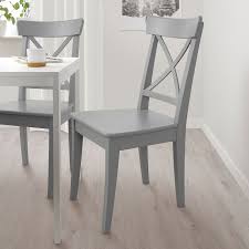 Ingolf Chair Gray Ikea In 2020 Wood Dining Room Chairs Ikea Dining Chair Grey Kitchen Chair