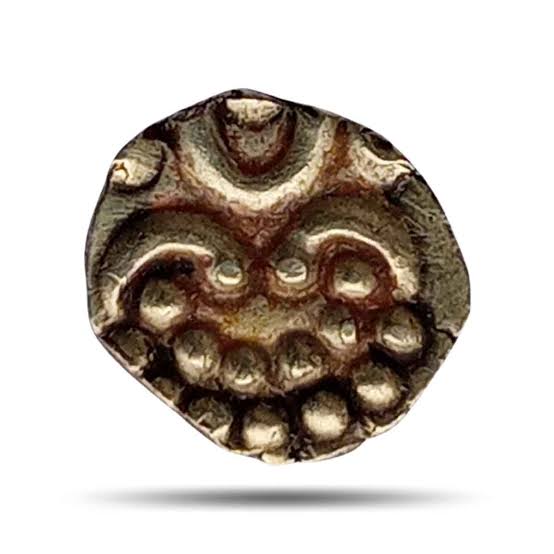 Rare Gold Kaliyan Fanam Coin of Travancore State, Princely State of Travancore, XF - Coiniacs