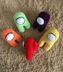 Among Us Plush Crewmate Crochet Toy 7 Inches Gamer Gift Etsy In 2021 Handmade Stuffed Toys Crochet Toys Boyfriend Gifts