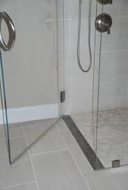 Shower Pan Curbless Shower With A Linear Drain At The Door By Ollie Bathroom Remodel Shower Shower Remodel Master Bathroom
