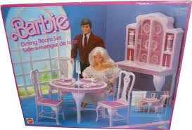1985 Dining Room Furniture 2 9478 Barbie Playsets Barbie Playset