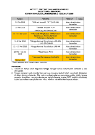 Jadwal kuliah semester gasal 2018/2019. Uncategorised