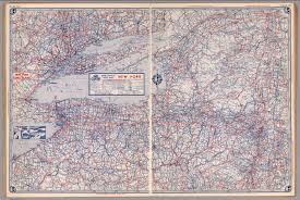 Road map of new york state. Road Map Of New York David Rumsey Historical Map Collection