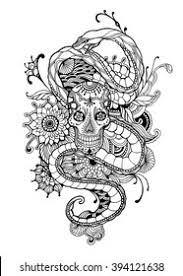 Snake coloring page snake coloring page homepage animal print out coloring pages. Skull Snake Adult Coloring Page Vector Stock Vector Royalty Free 394121638