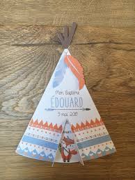 Faire Part Tipi Renard Indien Parfait Pour Annoncer Une Naissance Ou Un Bapteme 100 Personnalisable Couleur First Birthday Photos Cardmaking Diy Baby Stuff