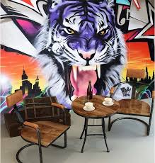 Booking.com has been visited by 1m+ users in the past month Large Mural Wallpaper Living Room Sofa Backdrop Bar Ktv Club Modern Style Wallpaper Painted Graffiti Cool Ferocious Tiger Wallpaper Sea Wallpaper Locationsofa Stool Aliexpress