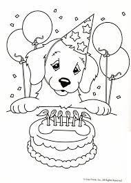 Coloring a birthday coloring pages are a favorite time for many kids and it is very popular among kids of all age groups. Kleurplaat Hond Verjaardagstaart Puppy Coloring Pages Birthday Coloring Pages Happy Birthday Coloring Pages