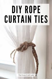 The diy patio curtain tie backs are done! Diy Rope Curtain Tie Backs An Easy Nautical Jute Rope Project