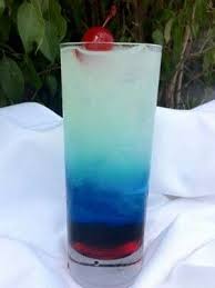 Firecracker Vodka Lemon Juice Blue Caracao Grenadine Patriotic Drinks Patriotic Cocktails Alcoholic Drinks