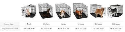 New Dog Crate Size Chart Dog Crate Sizes Large Dog House Dog House Diy