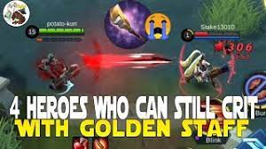 Ever since helcurt had his nerf a couple of seasons ago, it was a sigh on everyone's. 4 Heroes Who Can Still Crit With Golden Staff Mobile Legends Trivias Tips And Tricks Mobile Legends Youtube