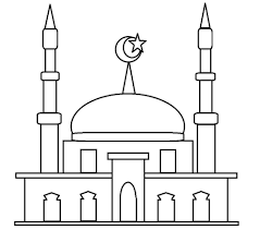 Link download himpunan contoh gambar untuk mewarna islam yang. Mewarnai Gambar Masjid Anak Sd