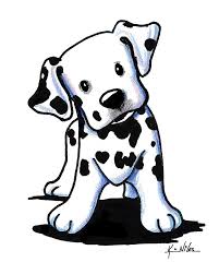 They are located a little over the facility of the head and outline the nose (h pencil). Dalmatian Puppy Drawing By Kim Niles