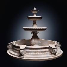 Marble Fountain 3d Model Fountain Classic House Design Backyard Water Fountains