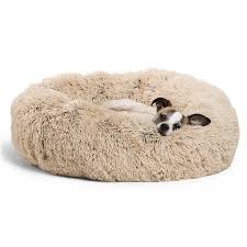 Out with the old and in with the new! Best Friends By Sheri The Original Calming Shag Fur Donut Cuddler Cat Dog Bed Frost Medium Chewy Com In 2020 Donut Dog Bed Cat Bed Cool Dog Beds