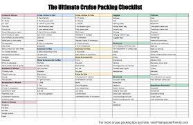 ultimate cruise packing list printable checklist included