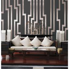 York Wallcoverings Candice Olson Shimmering Details Black And Silver Velocity Wallpaper De8818 Bellacor