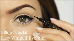 How to apply a perfect flawless eyeliner: Eyeliner Tutorial 5 Steps Themakeupchair Youtube