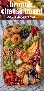 Fruit and cheese are always a crowd pleaser. 7 Minute Brunch Cheese Board Lovely Lucky Life