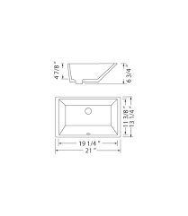 front of sink to counter edge