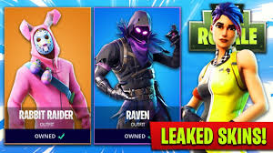 It's a bit underrated in my opinion, but it really nails the concept. New Leaked Skins In Fortnite Easter Bunny Raven More Fortnite Battle Royale New Skins Youtube