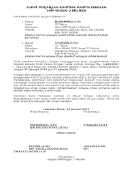 Contoh surat rasmi via twitter.com surat perjanjian sewa stand kantin via www.slideshare.net Surat Perjanjian Kontrak Kantin Sekolah